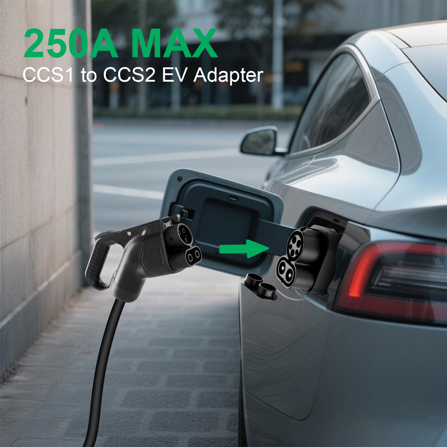 Adaptador de Carregador CCS1 p - Ccs2 To Ccs1 Fast Charge Adapter 250Kw avaliação e preço