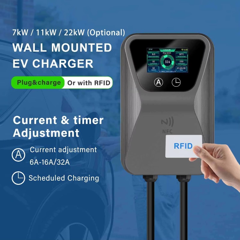 Carregador de VE Wallbox Intel - 22Kw Wallbox Type 2 Ocpp Rfid avaliação e preço