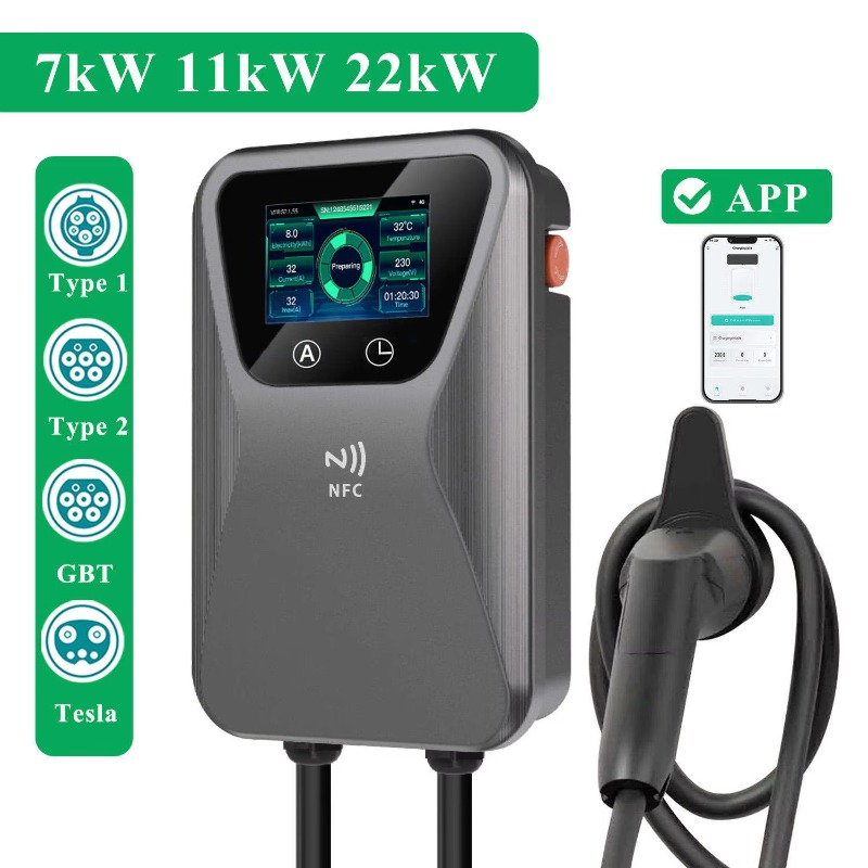 Carregador de VE Wallbox Intel - 22Kw Wallbox Type 2 Ocpp Rfid avaliação e preço